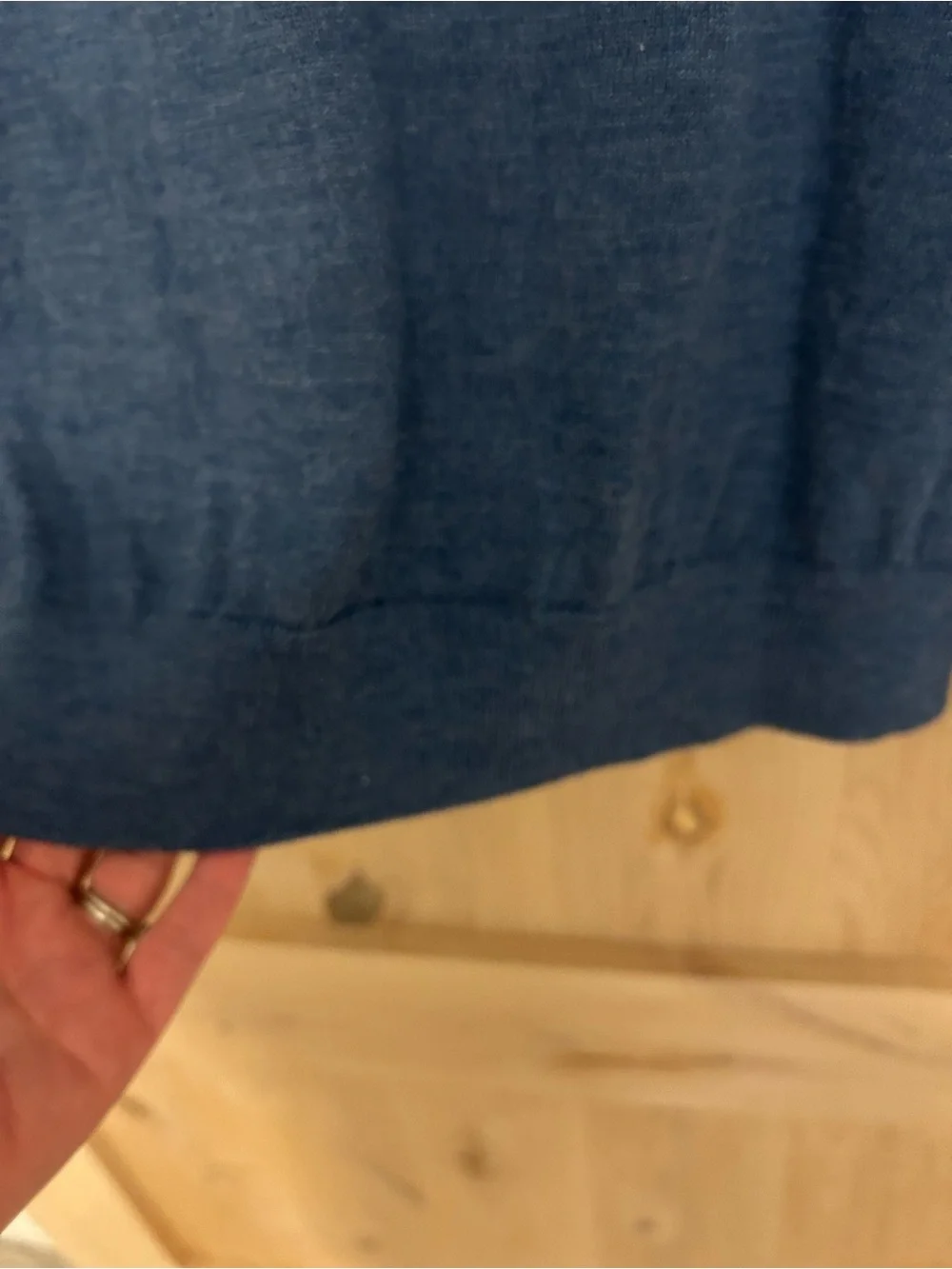 Banana Republic Men's 100% merino wool Crewneck Sweater Dusty Blue EUC, XXL